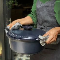Emile Henry 7.5-Quart Sublime Stewpot | Indigo 13 Emile Henry 7.5-Quart Sublime Stewpot | Indigo -Le Creuset sales eh 47x0 life sublime cocotte dutchoven carrying 24a2361 v
