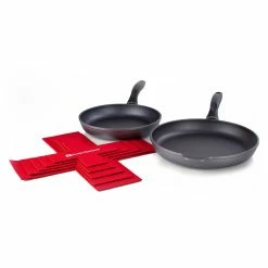 Swiss Diamond | HD 2-Piece Fry Pan Set + Pan Protectors