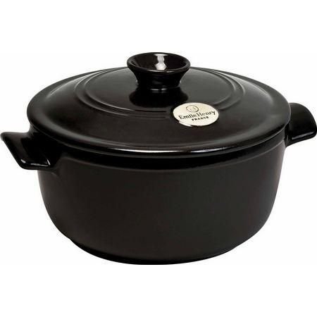Emile Henry 5.5 Qt. Round Dutch Oven | Charcoal Emile Henry 5.5 Qt. Round Dutch Oven | Charcoal -Le Creuset sales emile henry ceramic round dutch oven charcoal 5.5 qt 794553 1