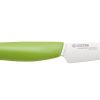 Kyocera Knives - 3" Ceramic Paring Knife - Green -Le Creuset sales fk 075 wh gr kyocera 3 inch ceramic paring knife green