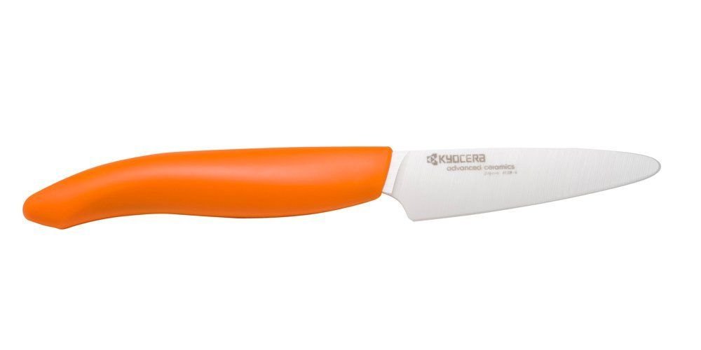 Kyocera Knives - 3" Ceramic Paring Knife - Orange Kyocera Knives - 3" Ceramic Paring Knife - Orange -Le Creuset sales fk 075 wh or kyocera 3 inch ceramic paring knife orange