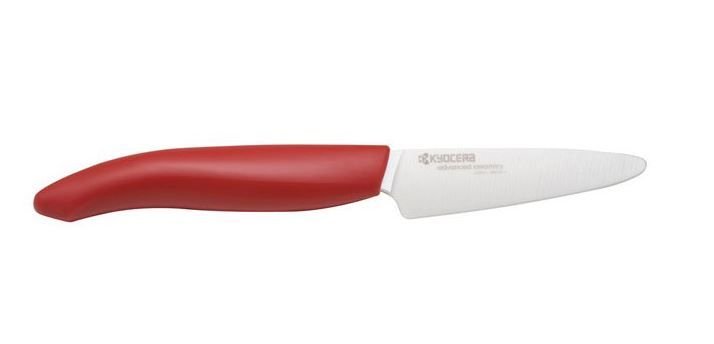 Kyocera Knives - 3" Ceramic Paring Knife - Red Kyocera Knives - 3" Ceramic Paring Knife - Red -Le Creuset sales fk 075 wh rd kyocera 3 inch ceramic paring knife red
