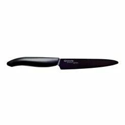 Kyocera Ceramic Knife - 5" Micro Serrated Knife Black