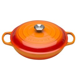 Le Creuset 10-Piece Signature Cookware Set With Stainless Steel Knobs | Flame Orange -Le Creuset sales flame main 1 1