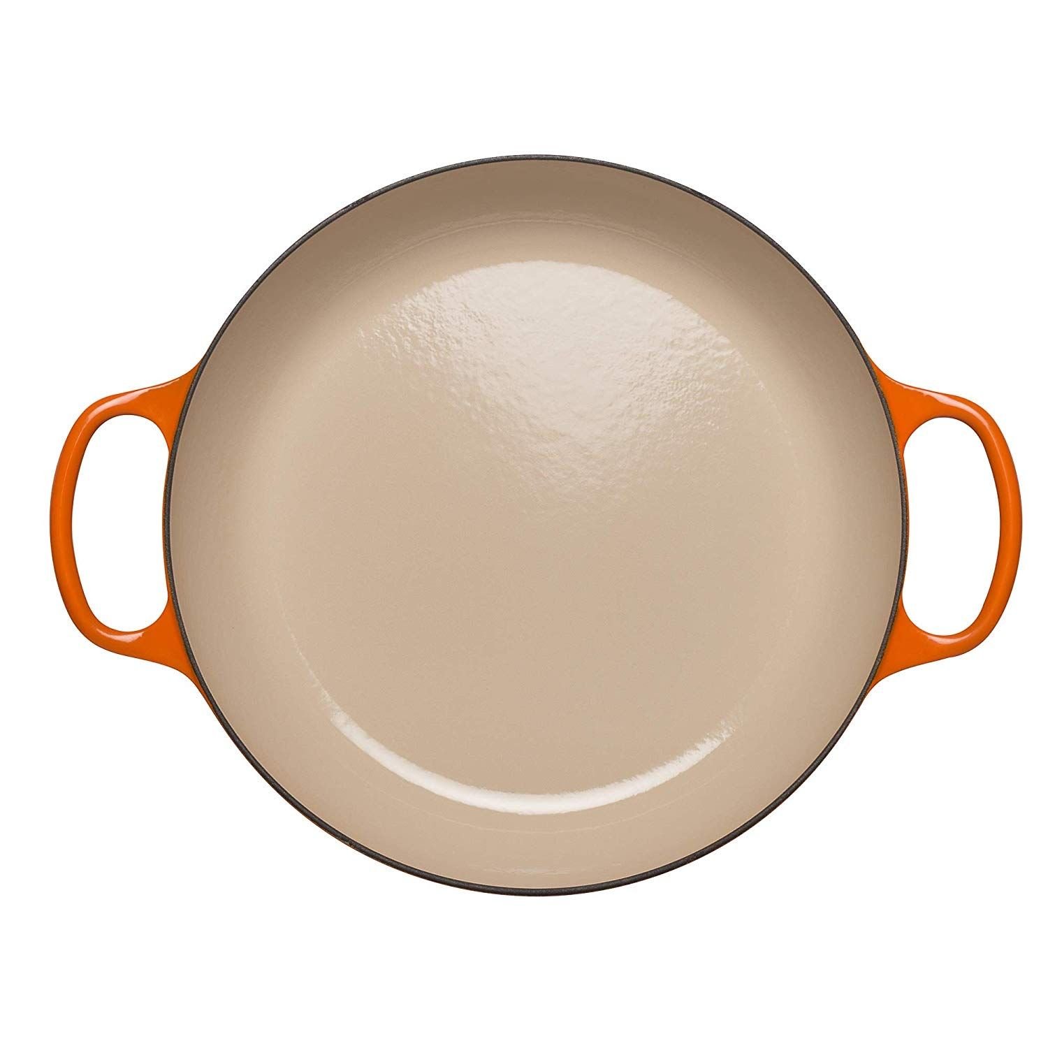 Le Creuset 2.25 Qt. Signature Enameled Cast Iron Braiser with Stainless Steel Knob | Flame Orange Le Creuset 2.25 Qt. Signature Enameled Cast Iron Braiser With Stainless Steel Knob | Flame Orange -Le Creuset sales flame main 2