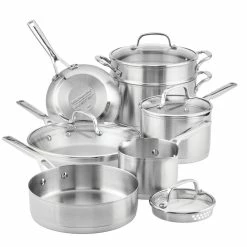 KitchenAid Non-Electrics KitchenAid Stainless Steel 3-Ply Cookware Set | 11-Piece