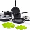 GreenPan Levels 11-Piece Nonstick Stackable Cookware Set -Le Creuset sales greenpan levels 11 piece ceramic cookware set stackable for easy storage