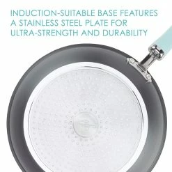 Rachael Ray 11-Piece Hard Anodized Cookware Set | Light Blue 16 Rachael Ray 11-Piece Hard Anodized Cookware Set | Light Blue -Le Creuset sales hardblue3