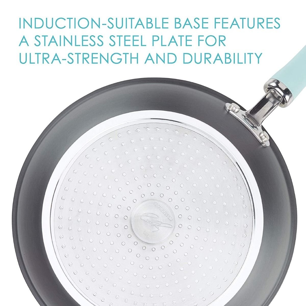 Rachael Ray 11-Piece Hard Anodized Cookware Set | Light Blue Rachael Ray 11-Piece Hard Anodized Cookware Set | Light Blue -Le Creuset sales hardblue3