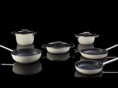 SMEG 4 Qt. Nonstick Deep Pan with Lid | Cream SMEG 4 Qt. Nonstick Deep Pan With Lid | Cream -Le Creuset sales hqdefault 30 49