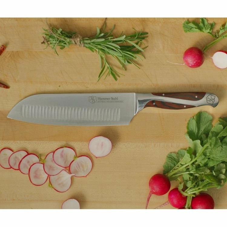 Hammer Stahl Cutlery Classic Collection 7.5" Santoku Knife 5 Hammer Stahl Cutlery Classic Collection 7.5" Santoku Knife - Image 3