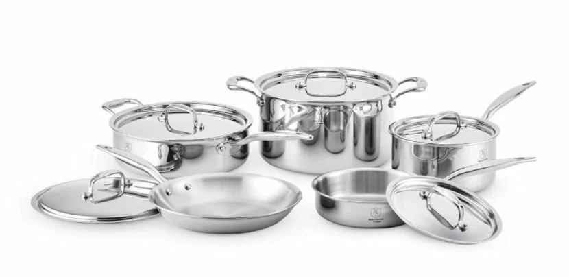 Heritage Steel Cookware Stainless Steel Cookware Set | 10-Piece