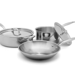 Heritage Steel Cookware Stainless Steel Essentials Cookware Set | 5-Piece -Le Creuset sales hsc 17305