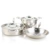 Heritage Steel Cookware Stainless Steel Cookware Set | 5-Piece -Le Creuset sales hsc 17805ek