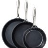 Kyocera Ceramic Non-Stick 3pc Fry Pan Set - 8", 10" & 12" -Le Creuset sales kyocera ceramic non stick 3pc fry pan set cfp3pcset
