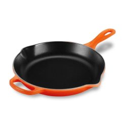 Le Creuset 10-Piece Signature Cookware Set With Stainless Steel Knobs | Flame Orange -Le Creuset sales le creuset cookware cast iron skillet 10 inches flame orange ls2024 262 1