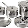 Le Creuset 10-Piece Cookware Set | Tri-Ply Stainless Steel -Le Creuset sales lecreu stainless 10pc set ssp14105 compressed 1