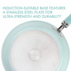 Rachael Ray 13-Piece Enameled Cookware Set | Light Blue Shimmer 15 Rachael Ray 13-Piece Enameled Cookware Set | Light Blue Shimmer -Le Creuset sales lightbluecook2