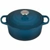 Le Creuset 4.5 Qt. Round Signature Dutch Oven With Stainless Steel Knob | Deep Teal -Le Creuset sales ls2501 247dss