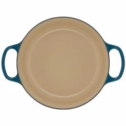 Le Creuset 5.5 Qt. Round Signature Cast Iron Dutch Oven With Stainless Steel Knob | Deep Teal -Le Creuset sales ls2501 267dss 4
