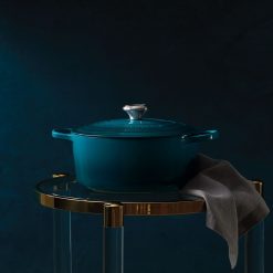 Le Creuset 5.5 Qt. Round Signature Cast Iron Dutch Oven With Stainless Steel Knob | Deep Teal 8 Le Creuset 5.5 Qt. Round Signature Cast Iron Dutch Oven With Stainless Steel Knob | Deep Teal -Le Creuset sales ls2501 267dss 5