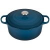 Le Creuset 7.25 Qt. Round Signature Dutch Oven With Stainless Steel Knob | Deep Teal -Le Creuset sales ls2501 287dss