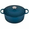 Le Creuset 7.25 Qt. Round Signature Dutch Oven With Stainless Steel Knob | Deep Teal -Le Creuset sales ls2501 287dss