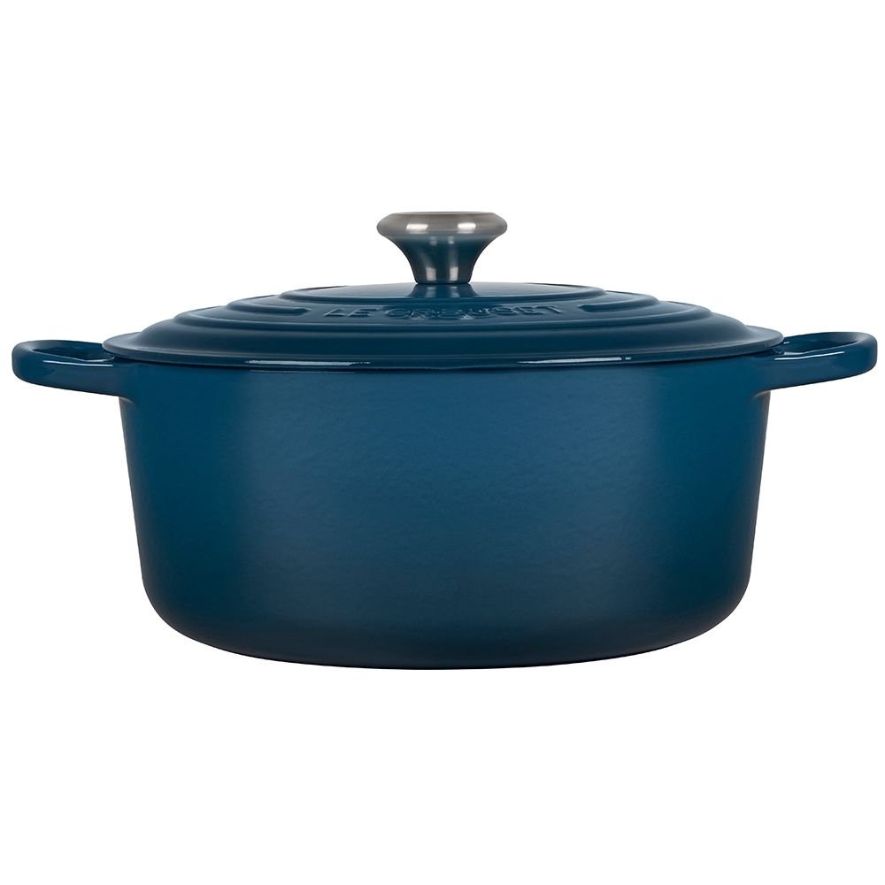 Le Creuset 7.25 Qt. Round Signature Dutch Oven with Stainless Steel Knob | Deep Teal Le Creuset 7.25 Qt. Round Signature Dutch Oven With Stainless Steel Knob | Deep Teal -Le Creuset sales ls2501 287dss 2