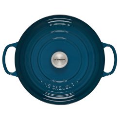 Le Creuset 7.25 Qt. Round Signature Dutch Oven With Stainless Steel Knob | Deep Teal 4 Le Creuset 7.25 Qt. Round Signature Dutch Oven With Stainless Steel Knob | Deep Teal -Le Creuset sales ls2501 287dss 3