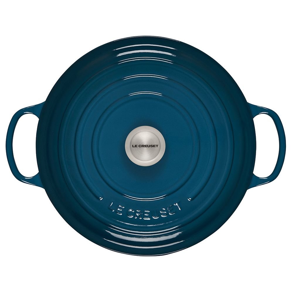 Le Creuset 7.25 Qt. Round Signature Dutch Oven with Stainless Steel Knob | Deep Teal Le Creuset 7.25 Qt. Round Signature Dutch Oven With Stainless Steel Knob | Deep Teal -Le Creuset sales ls2501 287dss 3