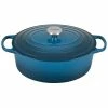 Le Creuset 6.75 Qt. Oval Signature Dutch Oven With Stainless Steel Knob | Deep Teal -Le Creuset sales ls2502 317dss