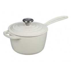 Le Creuset 5-Piece Signature Cookware Set With Stainless Steel Knobs | White -Le Creuset sales ls2518 1616ss enameled cast iron sauce pan 1.75 quart 1