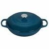 Le Creuset 3.5 Qt. Signature Braiser With Stainless Steel Knob | Deep Teal -Le Creuset sales ls2532 307dss