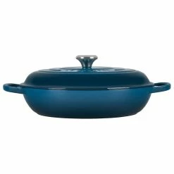 Le Creuset 5 Qt. Signature Braiser With Stainless Steel Knob | Deep Teal 8 Le Creuset 5 Qt. Signature Braiser With Stainless Steel Knob | Deep Teal -Le Creuset sales ls2532 327dss 2