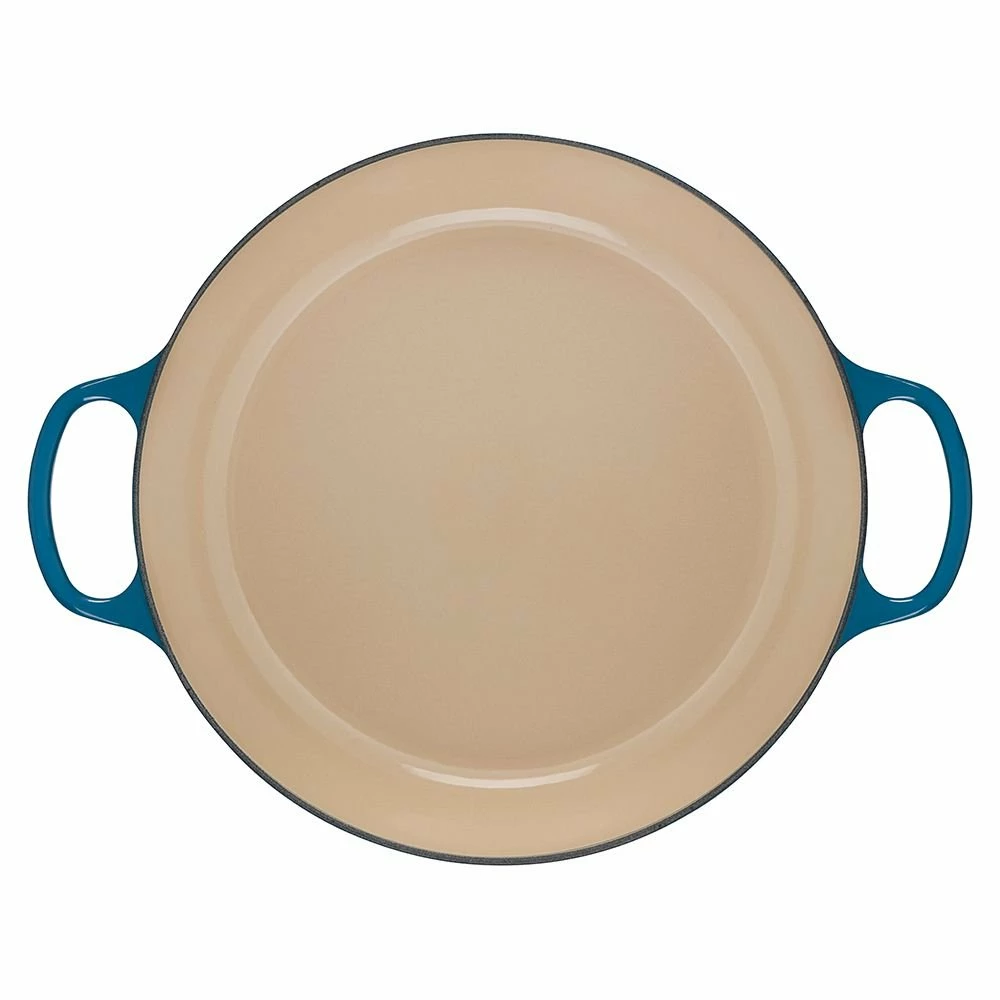 Le Creuset 5 Qt. Signature Braiser With Stainless Steel Knob | Deep Teal 6 Le Creuset 5 Qt. Signature Braiser With Stainless Steel Knob | Deep Teal - Image 4