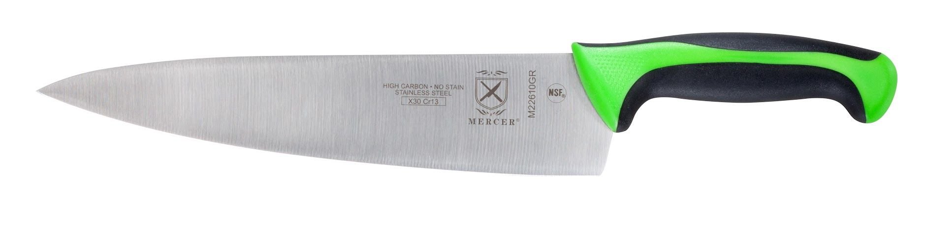 Mercer Millennia 10" Chef's Knife (Green) Mercer Cutlery Mercer Millennia 10" Chef's Knife (Green) -Le Creuset sales m22610gr mercer millennia chef s ball