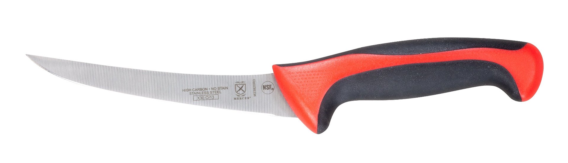 Mercer Cutlery Millennia 6" Boning Knife Curved - Red Mercer Cutlery Millennia 6" Boning Knife Curved - Red -Le Creuset sales m23820rd mercer millennia 6 inch curved boning knife red 1