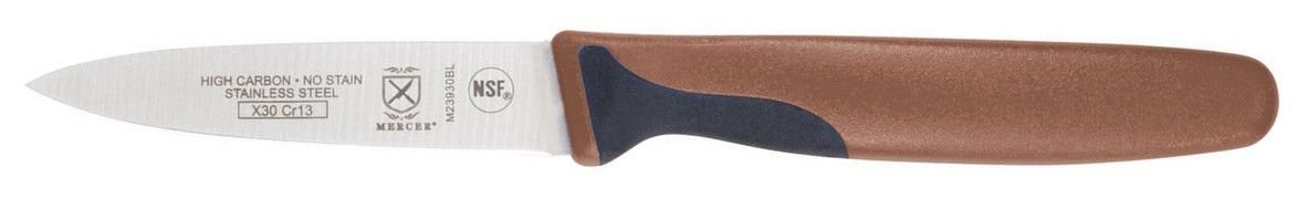 Mercer Millennia's 3" Paring Knives (Multiple Colors Available) Mercer Cutlery Mercer Millennia's 3" Paring Knives (Multiple Colors Available) -Le Creuset sales m23930br mercer millennia paring knife 3in brown handle m23930br