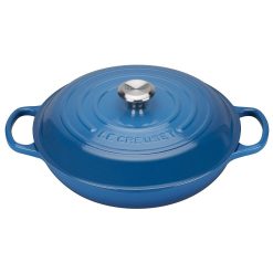 Le Creuset 10-Piece Signature Cookware Set With Stainless Steel Knobs | Marseille Blue -Le Creuset sales marseille braise
