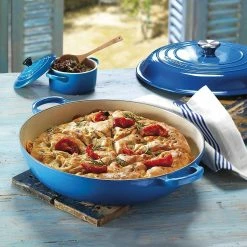 Le Creuset 2.25 Qt. Signature Enameled Cast Iron Braiser With Stainless Steel Knob | Marseille Blue -Le Creuset sales marslife2