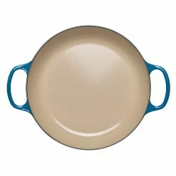 Le Creuset 2.25 Qt. Signature Enameled Cast Iron Braiser With Stainless Steel Knob | Marseille Blue -Le Creuset sales marsmain2