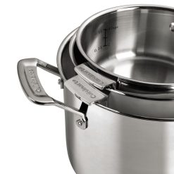Cuisinart 11-Piece Smartnest Stainless Steel Cookware Set -Le Creuset sales n91 11 nestingtabs