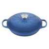 Le Creuset 2.25 Qt. Signature Braiser With Stainless Steel Knob | Noel (Marseille Blue) 2 Le Creuset 2.25 Qt. Signature Braiser With Stainless Steel Knob | Noel (Marseille Blue) -Le Creuset sales noelbraiser3
