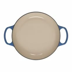 Le Creuset 2.25 Qt. Signature Braiser With Stainless Steel Knob | Noel (Marseille Blue) -Le Creuset sales noelbraiser4