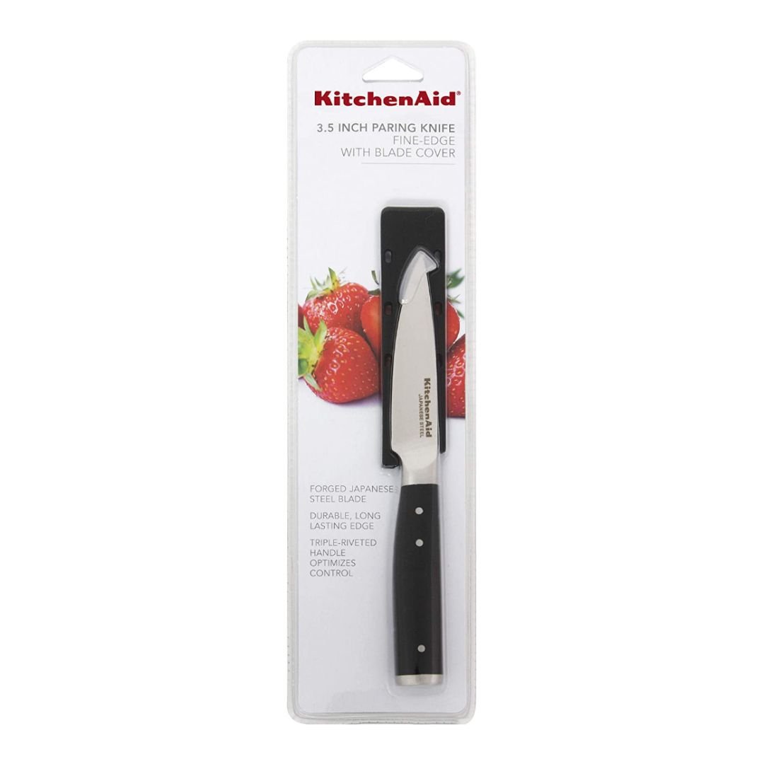 KitchenAid Gourmet Forged 3.5" Paring Knife with Sheath KitchenAid Non-Electrics KitchenAid Gourmet Forged 3.5" Paring Knife With Sheath -Le Creuset sales paring package 1
