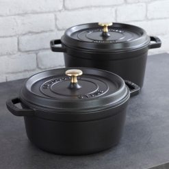 Staub 5 Qt Tall Cocotte | Black -Le Creuset sales qkd9aoe8