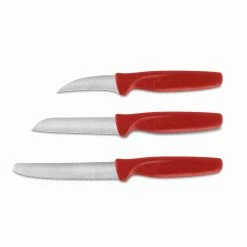 Wusthof Cutlery Wusthof Create 3-Piece Paring Knife Set | Red