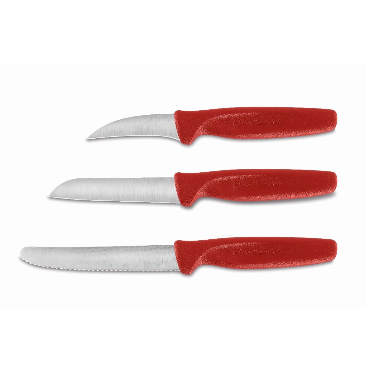 Wusthof Create 3-Piece Paring Knife Set | Red Wusthof Cutlery Wusthof Create 3-Piece Paring Knife Set | Red -Le Creuset sales redcreate1
