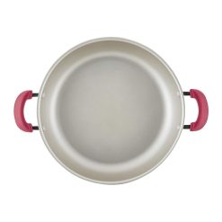 Rachael Ray 8-Piece Enameled Stacking Cookware Set | Red Shimmer 9 Rachael Ray 8-Piece Enameled Stacking Cookware Set | Red Shimmer -Le Creuset sales redshim11