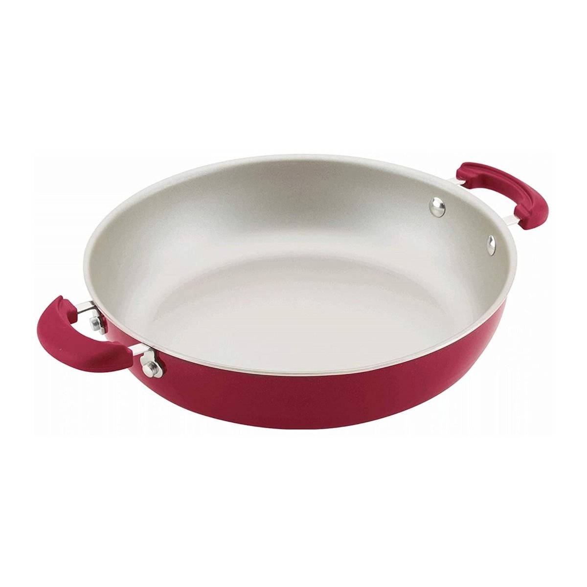 Rachael Ray 8-Piece Enameled Stacking Cookware Set | Red Shimmer Rachael Ray 8-Piece Enameled Stacking Cookware Set | Red Shimmer -Le Creuset sales redshim3